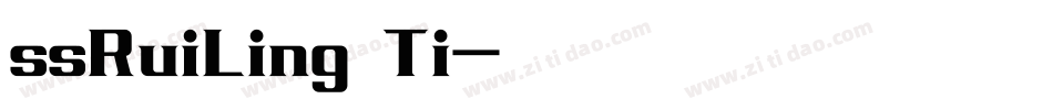 ssRuiLing Ti字体转换